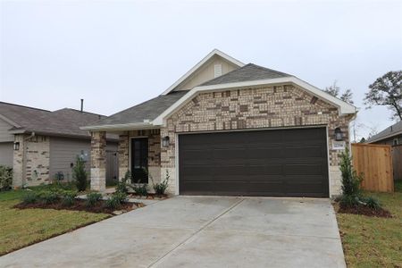 New construction Single-Family house 22302 Curly Maple Drive, New Caney, TX 77357 Periwinkle- photo 0