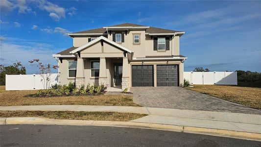 New construction Single-Family house 2016 Keystone Pass Blvd, Minneola, FL 34715 Biscayne- photo 0