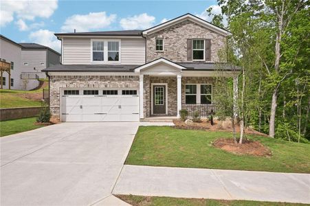 New construction Single-Family house 33 Sequoia Ln, Dawsonville, GA 30534 Sherwood Basement- photo 0