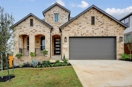 New construction Single-Family house 1005 Teakmill Trail, San Marcos, TX 78666 Amberley Plan- photo 0