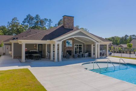 New construction Single-Family house 3587 Fish Pond Cir, Dacula, GA 30019 Portico- photo 2 2