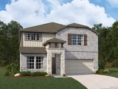 New construction Single-Family house 175 Peeps Ct, Adkins, TX 78101 plan Colton - image