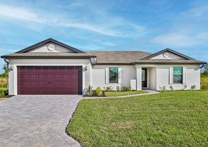 New construction Single-Family house 1317 Tropicana Pkwy W, Cape Coral, FL 33993 plan Caladesi - image