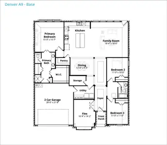 New construction Single-Family house 1868 Vista Wy, Waxahachie, TX 75165 plan Denver - image