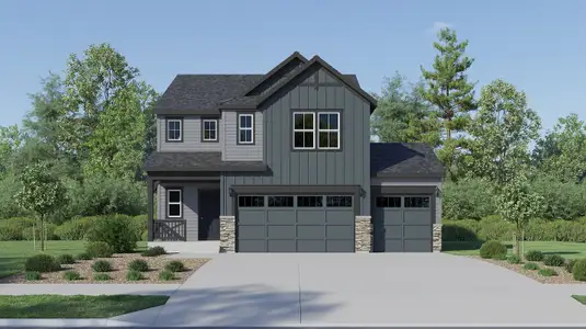 New construction Single-Family house 3511 Aspen Glen Lp, Elizabeth, CO 80107 plan Solstice - image