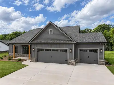 New construction Single-Family house 417 Weslyn Dr, Social Circle, GA 30025 plan (GA)Carson A 2 Front Entry - image