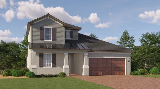 New construction Single-Family house 10279 Minnow Ray Dr, Land O' Lakes, FL 34638 plan Meridian II - image