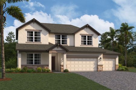 New construction Single-Family house 31236 Denham Ridge Ln, Wesley Chapel, FL 33545 Santa Monica- photo 1 1