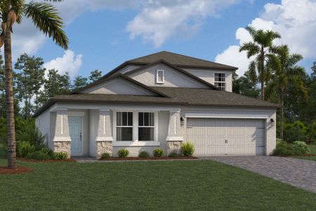 New construction Single-Family house 12979 Castle Oaks Dr, Hudson, FL 34669 plan Elmhurst Bonus - image