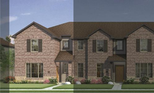 New construction Townhouse house 217 Wagon Spoke Way, Fort Worth, TX 76120 Bowie 4A1 A- photo 0