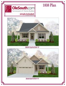 New construction Single-Family house Spring Hill, TN 37174 plan 1838 Bluebird Hollow - image