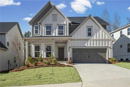 New construction Single-Family house 4695 Wilderness Trl, Flowery Branch, GA 30542 plan Continental - image