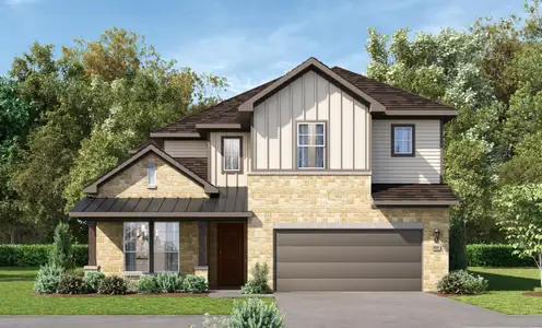 New construction Single-Family house 19521 Domino Champ Rd, Pflugerville, TX 78660 plan Harding - image