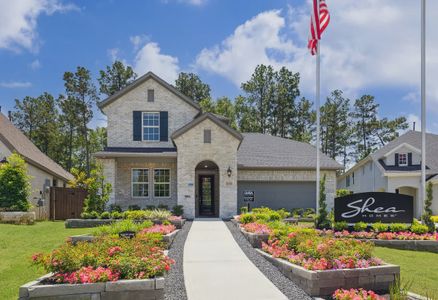 New construction Single-Family house 16335 Sheridan River Trail-, Conroe, TX 77302 plan 4069 Elevation D - image