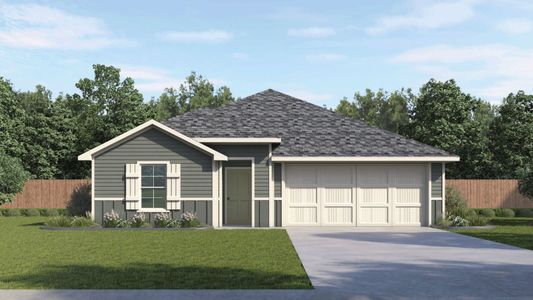 New construction Single-Family house 13412 Roughstock Wy, Mustang Ridge, TX 78610 plan The Lakeway - image