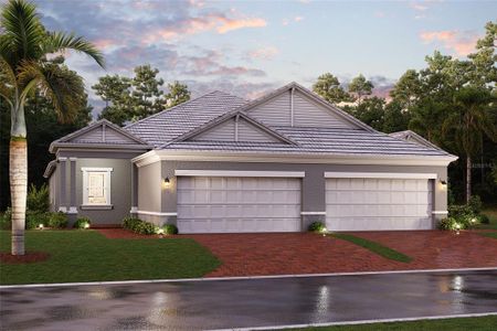 New construction Single-Family house 18064 Cherished Lp, Bradenton, FL 34211 plan Topaz - Villas - image