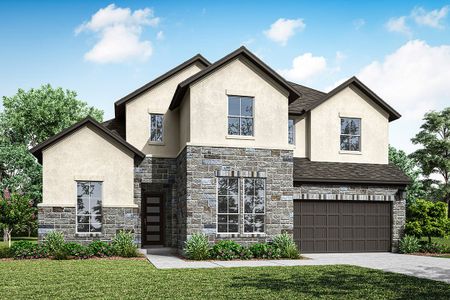New construction Single-Family house 313 Smoke Signal Ct, Liberty Hill, TX 78642 Bryker- photo 0