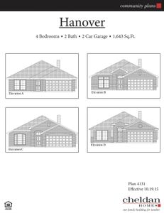 New construction Single-Family house 2461 Collinwood Ln, Keene, TX 76031 plan Hanover - image