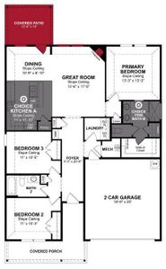 Beazer Homes Stark Farms Allegheny Floorplan.