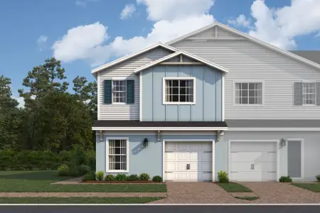 New construction Townhouse house 6100 Fellow Wagon Wy, Orlando, FL 32822 plan Granada - image
