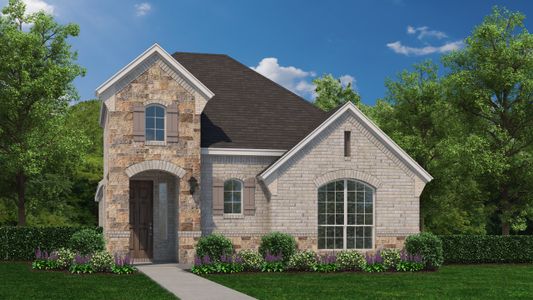 Plan 1401 Elevation A with Stone