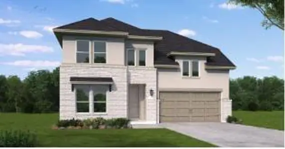 New construction Single-Family house 1413 Blue Moon Dr, Georgetown, TX 78628 Kendall- photo 0