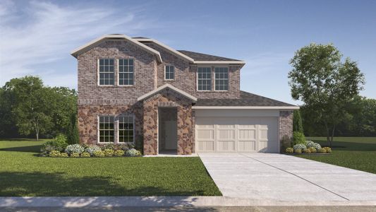 New construction Single-Family house 3617 Bedrock Wy, Aubrey, TX 76227 plan Bastrop - image