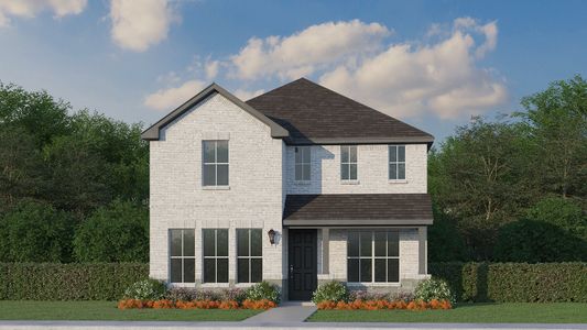 Plan 1455 Elevation A w/ Stone