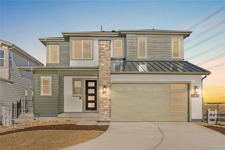 New construction Single-Family house 12107 Amplify Cir, Lone Tree, CO 80134 plan 3612 Layla Elevation C - Hip Slope Contemporary - image