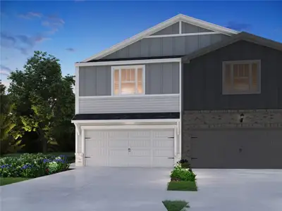 New construction Townhouse house 5530 Cosimo Rd, Fairburn, GA 30213 plan Oakland - image