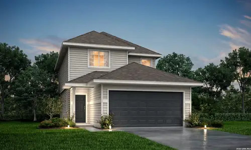 New construction Single-Family house 11119 Placid Bay, San Antonio, TX 78245 plan The Queensland - image