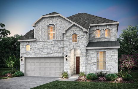 The Riverdale, a two-story home with 2-car garage,