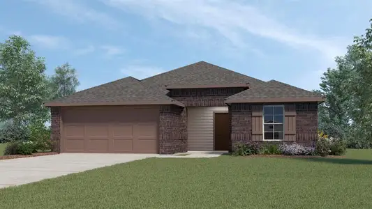 New construction Single-Family house 3300 Charleston Dr, Ennis, TX 75119 plan Denton - image