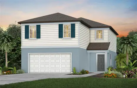 New construction Single-Family house 10419 Hidden Banks Gln, Parrish, FL 34219 plan Tybee - image