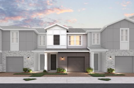 New construction Townhouse house 1634 Greenleaf Woods Cv, Oviedo, FL 32765 plan Holly - image