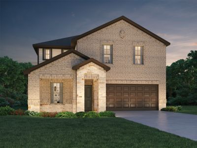 New construction Single-Family house 12142 Willow Hollow Ln, Mont Belvieu, TX 77523 The Winedale (880)- photo 0
