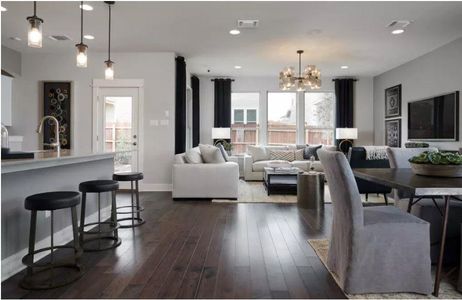 Photo of Pulte model home with same floor plan, not of actual home listed.