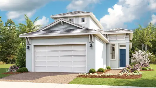 New construction Single-Family house 150 Se Cortile Ave, Port St. Lucie, FL 34952 plan Caroline - image