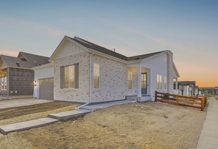 New construction Single-Family house 6843 Bridlespur St, Castle Pines, CO 80108 plan 4084 Legends Elevation A - Modern Farmhouse - image