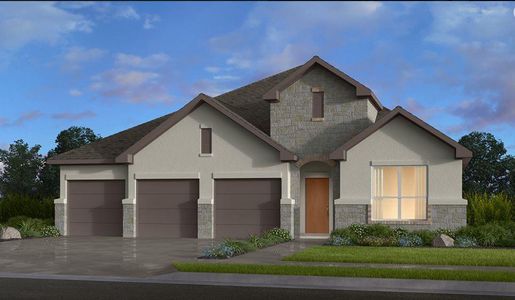 New construction Single-Family house 1524 Caylea Bluff Ln, Georgetown, TX 78628 Garnet- photo 0