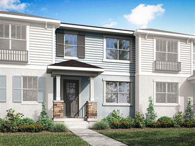 New construction Townhouse house 1350 Tarflower Drive, Winter Springs, FL 32708 Aurora- photo 0