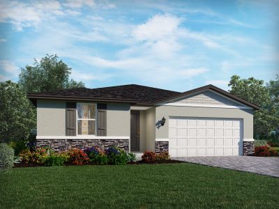 New construction Single-Family house 1409 Pocket Wilderness Wy, Lake Hamilton, FL 33851 plan Hibiscus - image