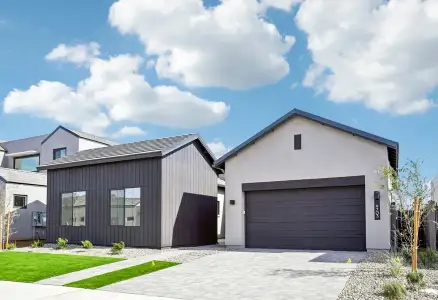 New construction Single-Family house 9703 S Flume Trl, Apache Junction, AZ 85120 plan 5034 Elevation V - image