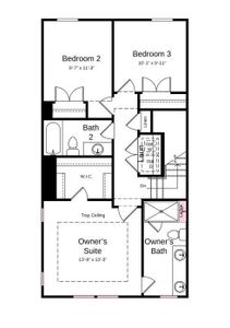 Structural options include: gourmet kitchen and alternative owner's bath layout.