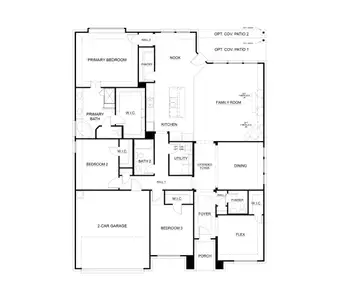 New construction Single-Family house 111 Aria Ct, Forney, TX 75126 plan Concept 2464 - image