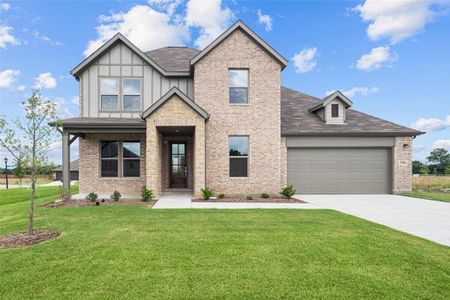 New construction Single-Family house 1506 Golden Meadow Drive, Van Alstyne, TX 75495 Kensington F- photo 0