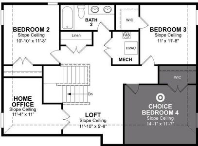 Beazer Homes Brookville Parker plan