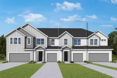 New construction Townhouse house 6343 Jensen View Ave, Apollo Beach, FL 33572 plan The Burney - image