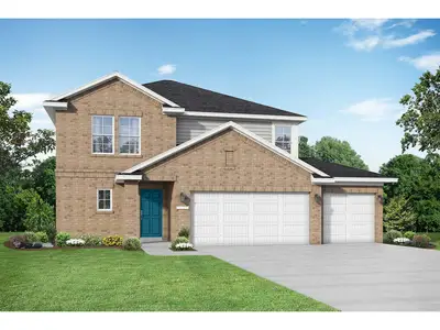 New construction Single-Family house 602 San Marcos Trl, Dayton, TX 77535 plan The Tierra A with 3-Car Garage - image