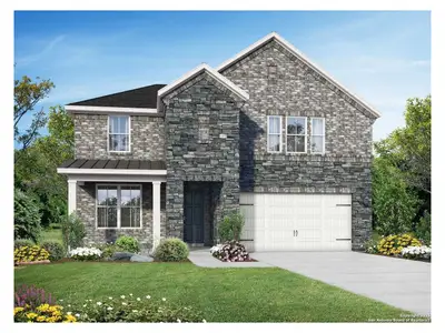 New construction Single-Family house 6923 Comanche Cave, San Antonio, TX 78233 plan The Sequoia C - image